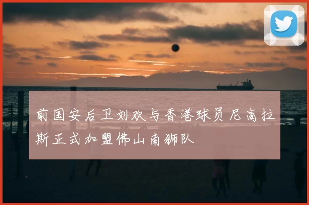 前国安后卫刘欢与香港球员尼高拉斯正式加盟佛山南狮队