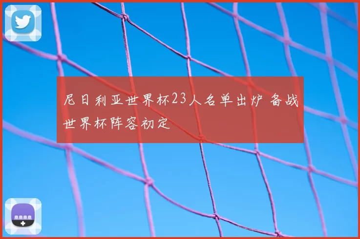 尼日利亚世界杯23人名单出炉 备战世界杯阵容初定