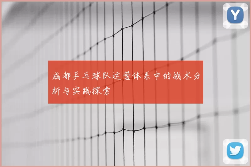 成都乒乓球队运营体系中的战术分析与实践探索